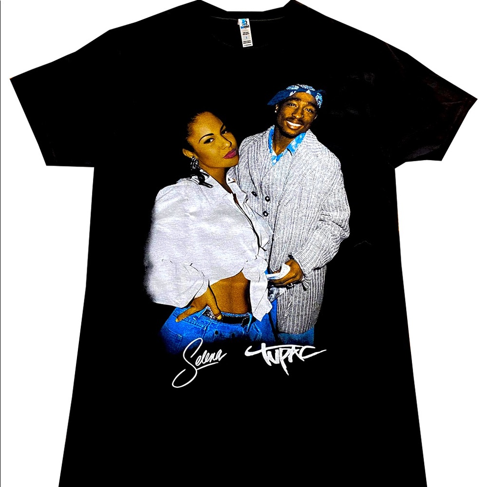 Selena y Tupac t shirt